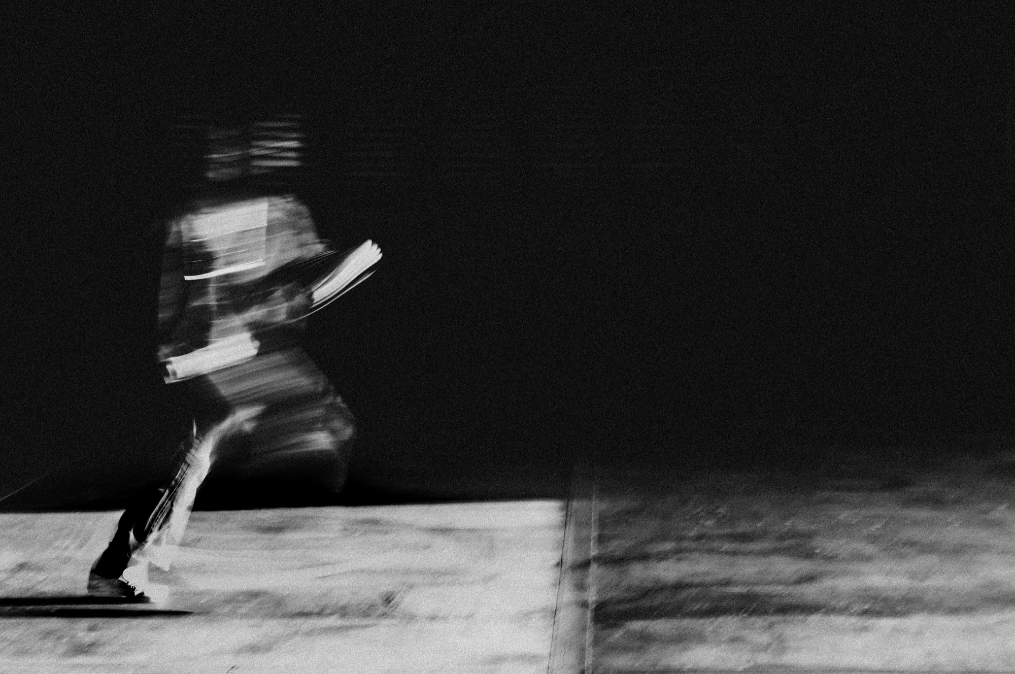 Runner in motion